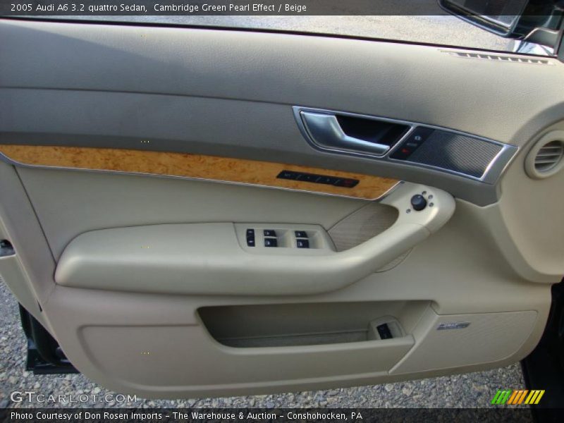 Cambridge Green Pearl Effect / Beige 2005 Audi A6 3.2 quattro Sedan