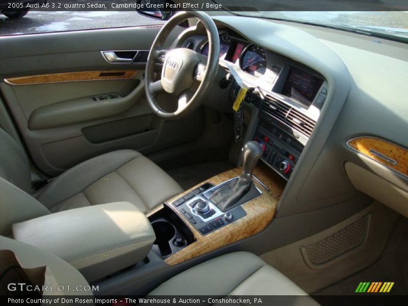 Cambridge Green Pearl Effect / Beige 2005 Audi A6 3.2 quattro Sedan