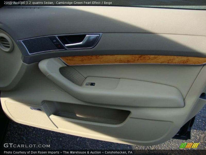 Cambridge Green Pearl Effect / Beige 2005 Audi A6 3.2 quattro Sedan