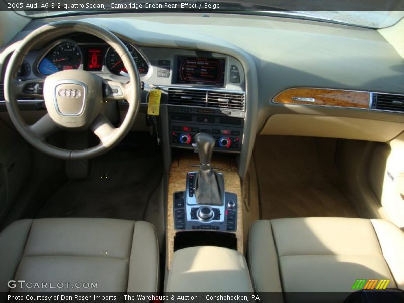 Cambridge Green Pearl Effect / Beige 2005 Audi A6 3.2 quattro Sedan