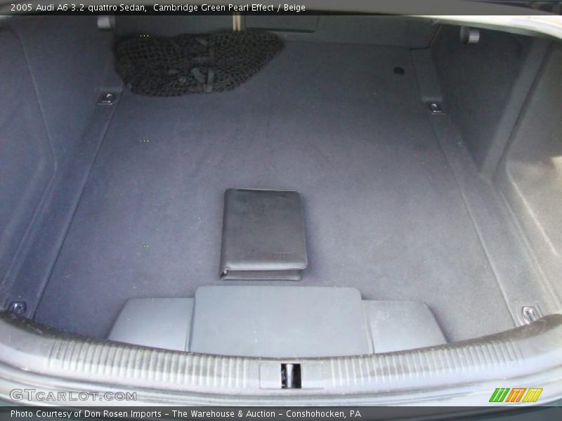 Cambridge Green Pearl Effect / Beige 2005 Audi A6 3.2 quattro Sedan
