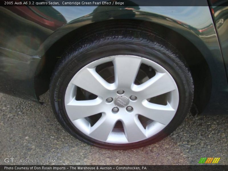 Cambridge Green Pearl Effect / Beige 2005 Audi A6 3.2 quattro Sedan