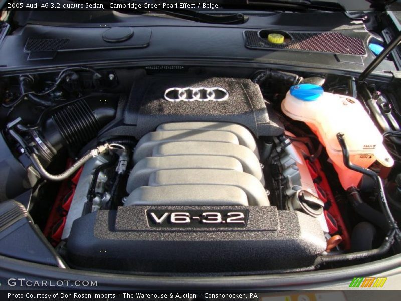 Cambridge Green Pearl Effect / Beige 2005 Audi A6 3.2 quattro Sedan