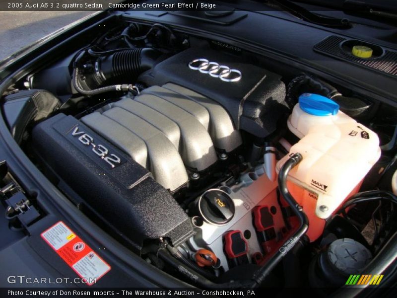 Cambridge Green Pearl Effect / Beige 2005 Audi A6 3.2 quattro Sedan