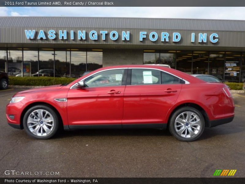 Red Candy / Charcoal Black 2011 Ford Taurus Limited AWD