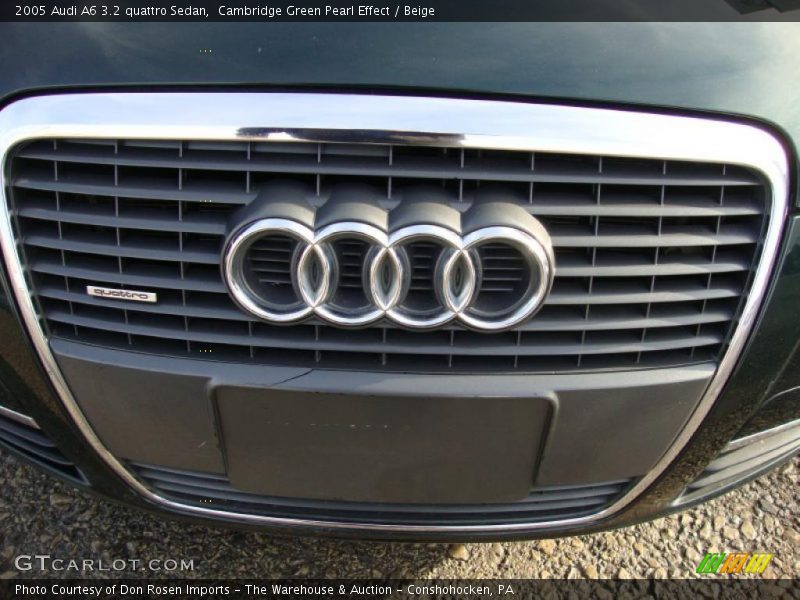 Cambridge Green Pearl Effect / Beige 2005 Audi A6 3.2 quattro Sedan