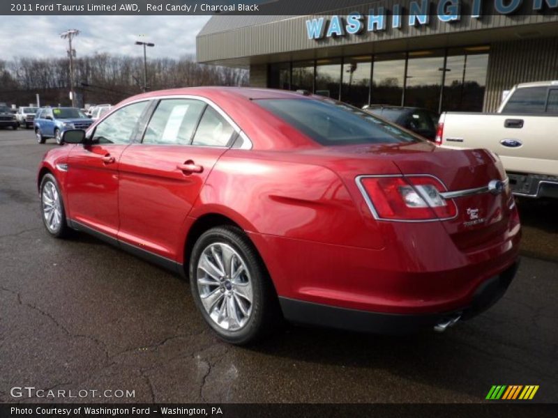 Red Candy / Charcoal Black 2011 Ford Taurus Limited AWD