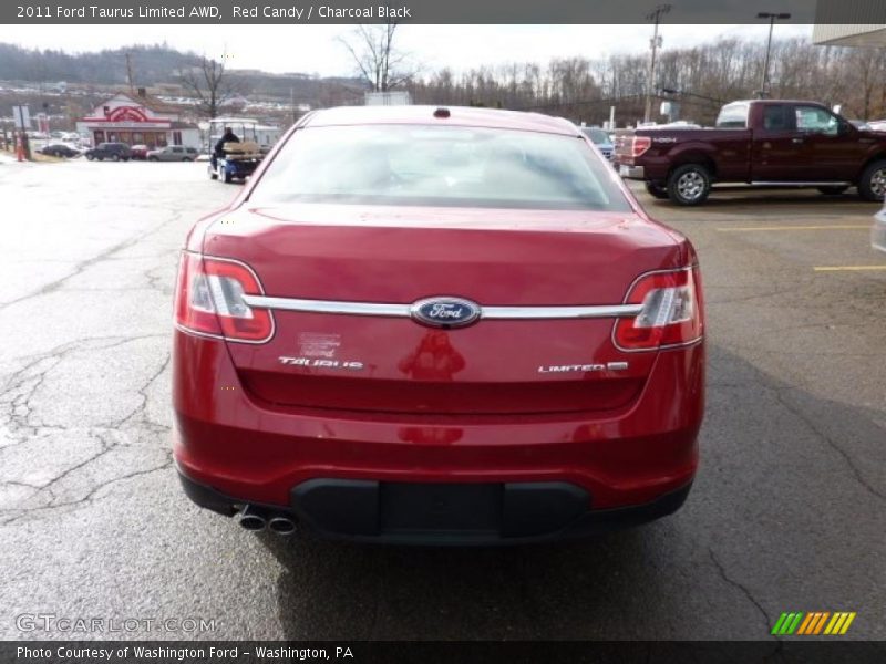 Red Candy / Charcoal Black 2011 Ford Taurus Limited AWD