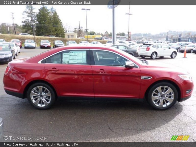 Red Candy / Charcoal Black 2011 Ford Taurus Limited AWD