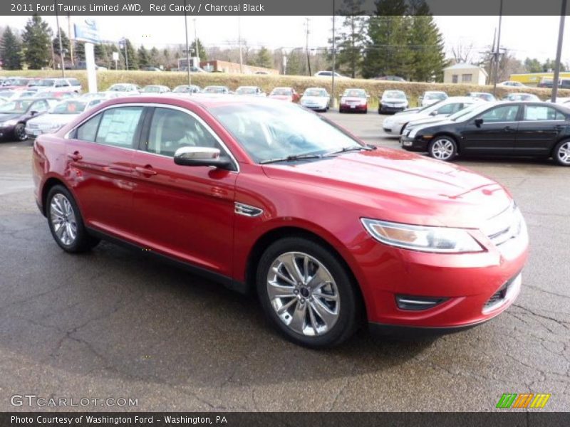 Red Candy / Charcoal Black 2011 Ford Taurus Limited AWD