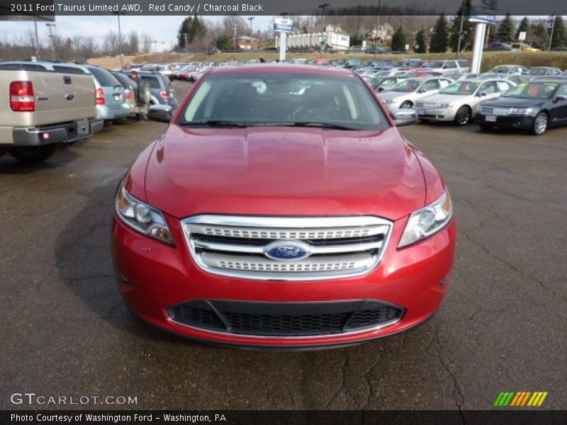 Red Candy / Charcoal Black 2011 Ford Taurus Limited AWD