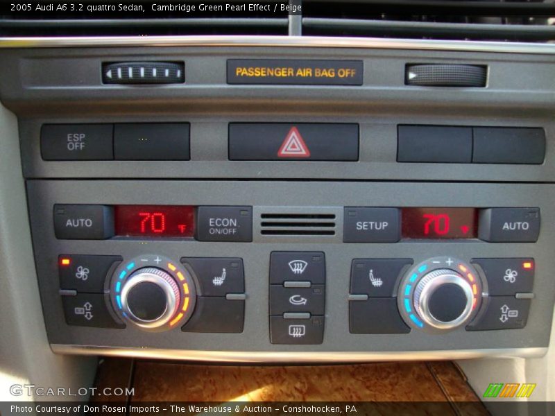 Cambridge Green Pearl Effect / Beige 2005 Audi A6 3.2 quattro Sedan