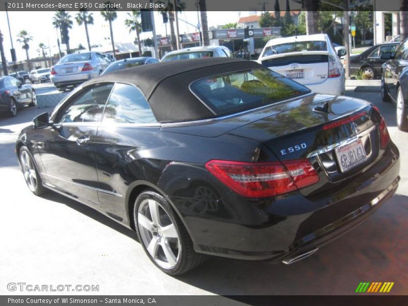 Black / Black 2011 Mercedes-Benz E 550 Cabriolet