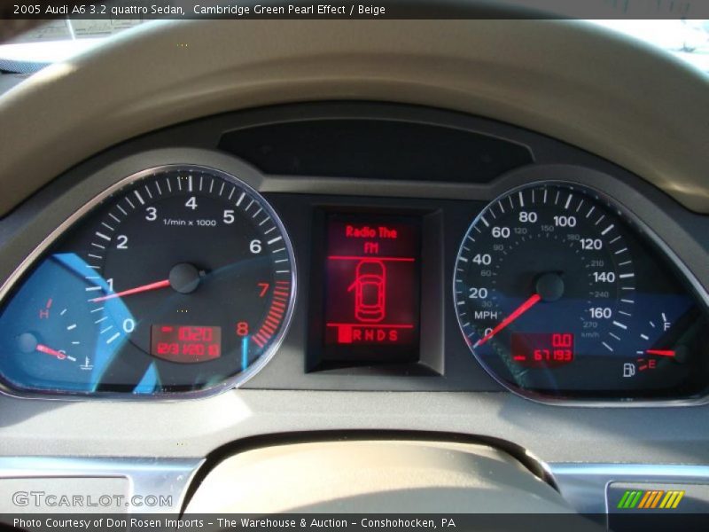 Cambridge Green Pearl Effect / Beige 2005 Audi A6 3.2 quattro Sedan