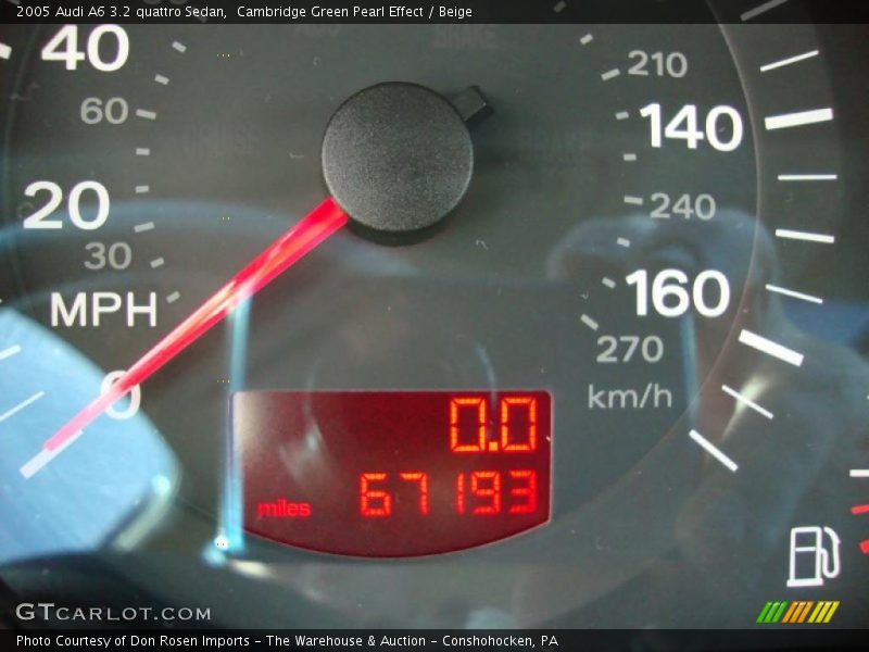 Cambridge Green Pearl Effect / Beige 2005 Audi A6 3.2 quattro Sedan