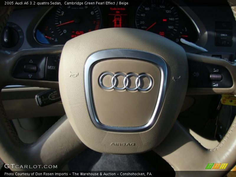 Cambridge Green Pearl Effect / Beige 2005 Audi A6 3.2 quattro Sedan