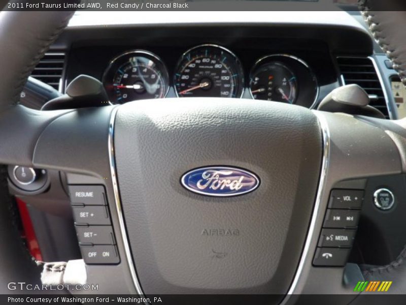 Red Candy / Charcoal Black 2011 Ford Taurus Limited AWD