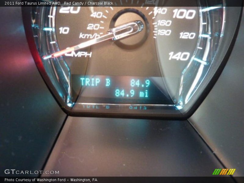 Red Candy / Charcoal Black 2011 Ford Taurus Limited AWD