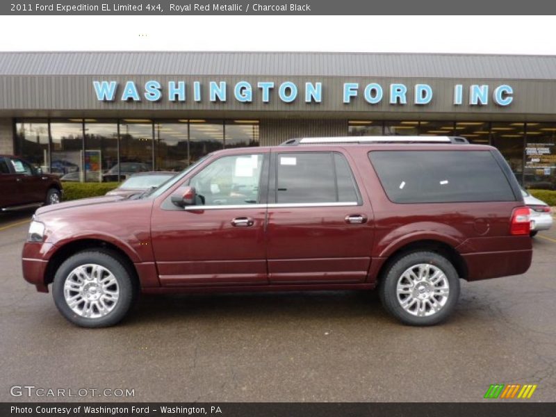 Royal Red Metallic / Charcoal Black 2011 Ford Expedition EL Limited 4x4