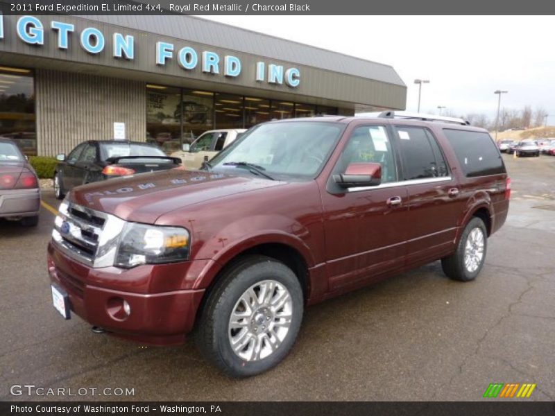 Royal Red Metallic / Charcoal Black 2011 Ford Expedition EL Limited 4x4