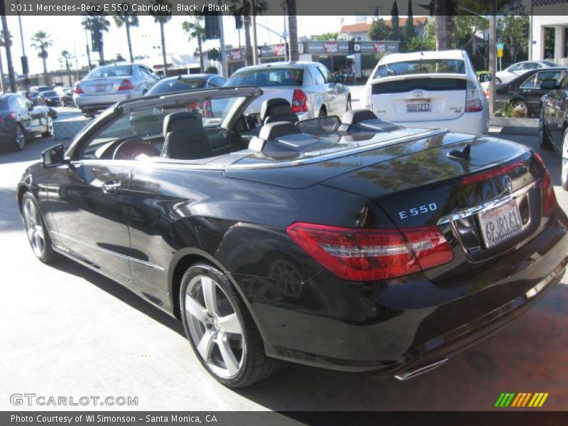 Black / Black 2011 Mercedes-Benz E 550 Cabriolet