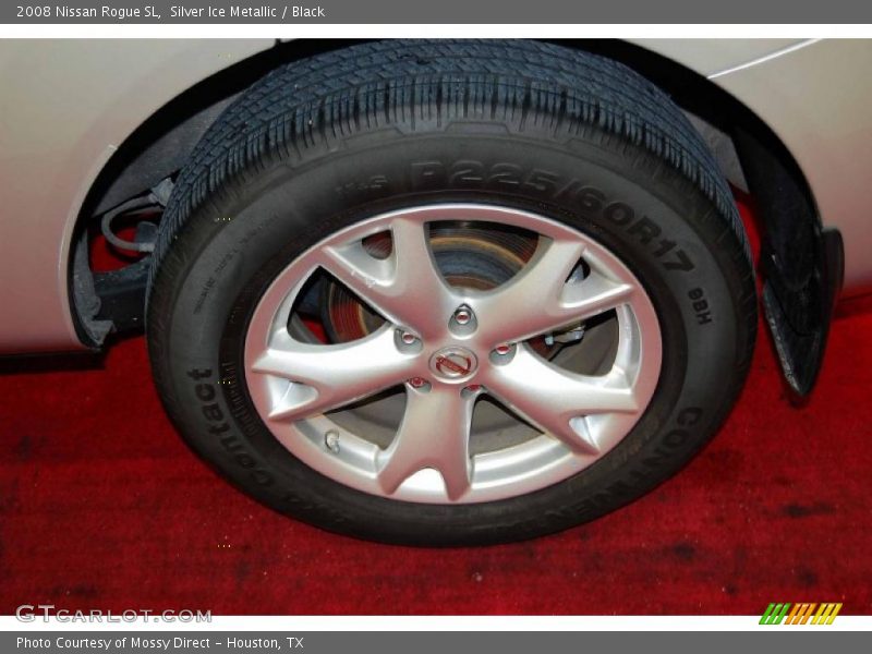 Silver Ice Metallic / Black 2008 Nissan Rogue SL