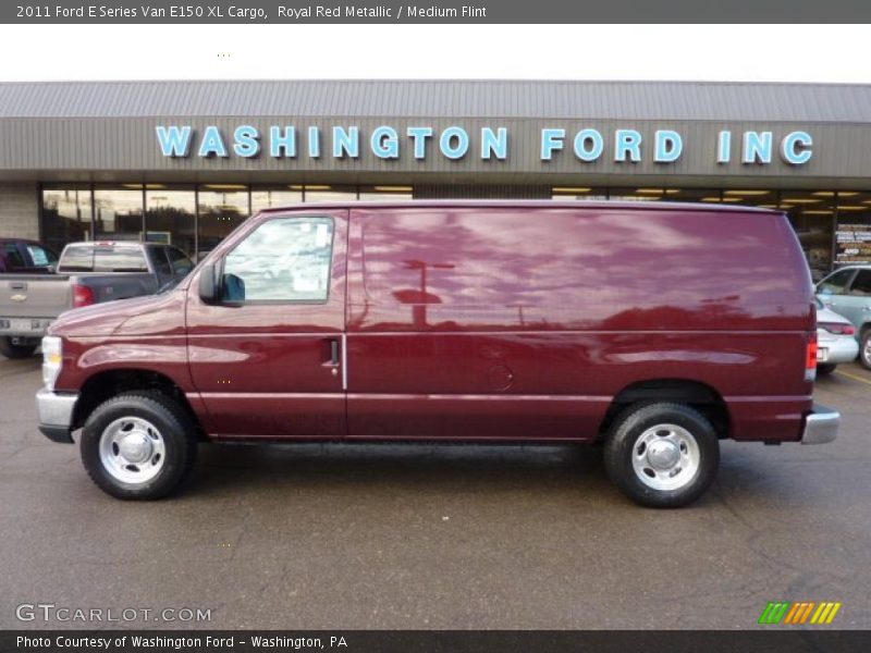 Royal Red Metallic / Medium Flint 2011 Ford E Series Van E150 XL Cargo