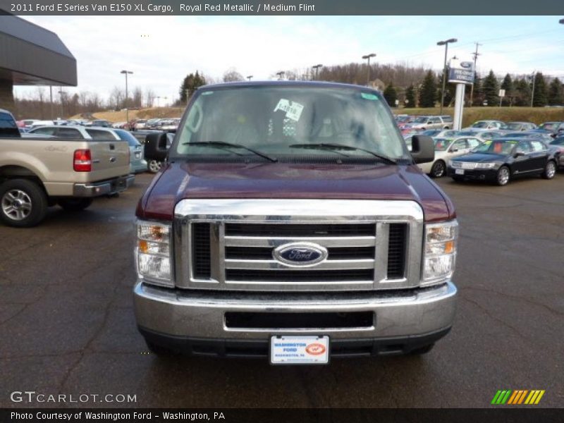 Royal Red Metallic / Medium Flint 2011 Ford E Series Van E150 XL Cargo