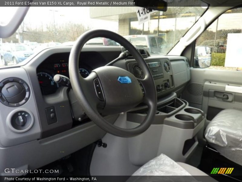 Royal Red Metallic / Medium Flint 2011 Ford E Series Van E150 XL Cargo