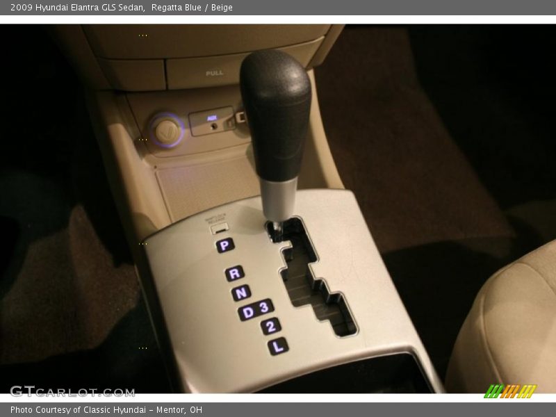 Regatta Blue / Beige 2009 Hyundai Elantra GLS Sedan