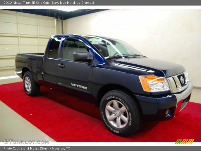 Navy Blue Metallic / Charcoal 2010 Nissan Titan SE King Cab