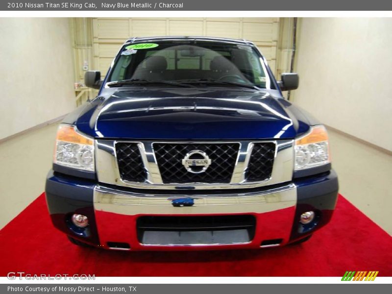 Navy Blue Metallic / Charcoal 2010 Nissan Titan SE King Cab
