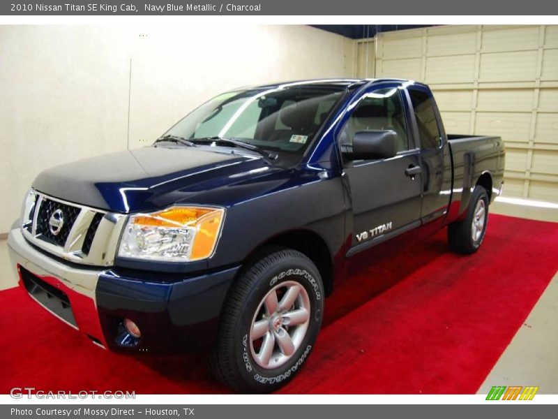 Navy Blue Metallic / Charcoal 2010 Nissan Titan SE King Cab