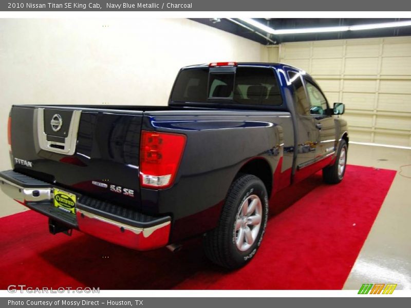 Navy Blue Metallic / Charcoal 2010 Nissan Titan SE King Cab