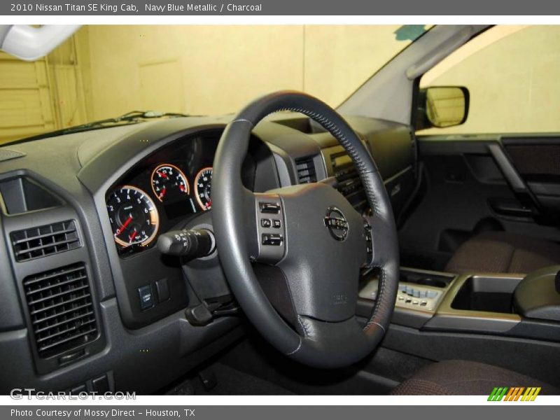 Navy Blue Metallic / Charcoal 2010 Nissan Titan SE King Cab
