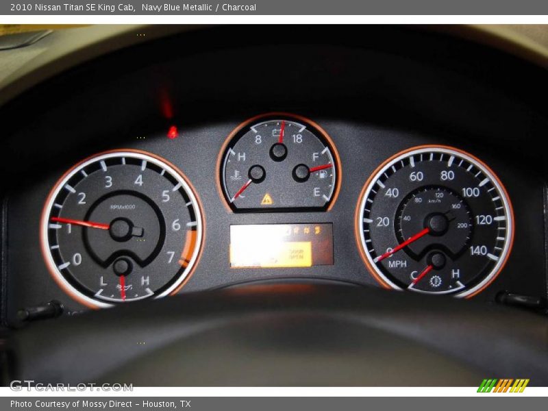 Navy Blue Metallic / Charcoal 2010 Nissan Titan SE King Cab