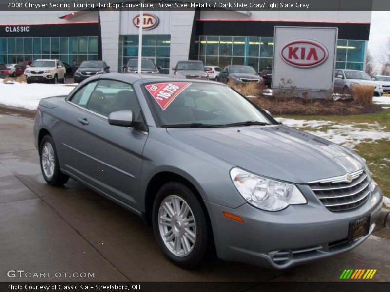 Silver Steel Metallic / Dark Slate Gray/Light Slate Gray 2008 Chrysler Sebring Touring Hardtop Convertible