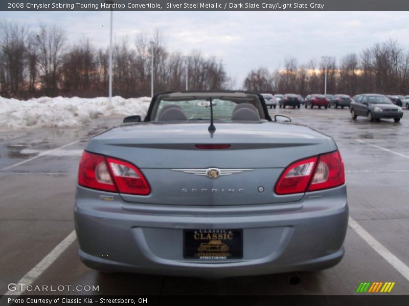 Silver Steel Metallic / Dark Slate Gray/Light Slate Gray 2008 Chrysler Sebring Touring Hardtop Convertible