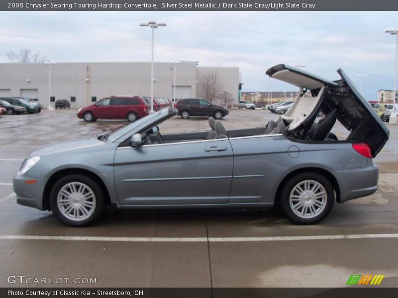Silver Steel Metallic / Dark Slate Gray/Light Slate Gray 2008 Chrysler Sebring Touring Hardtop Convertible