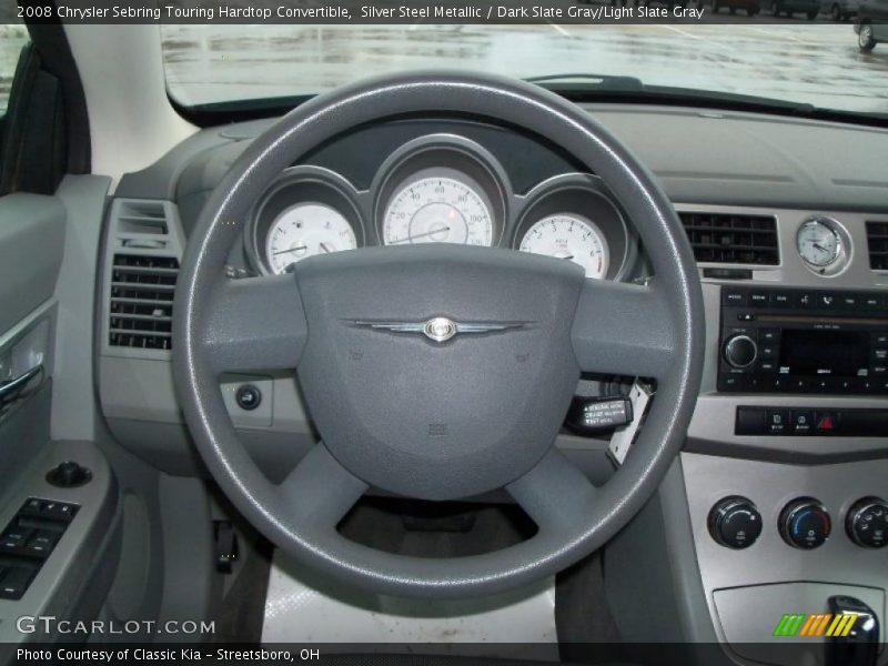 Silver Steel Metallic / Dark Slate Gray/Light Slate Gray 2008 Chrysler Sebring Touring Hardtop Convertible