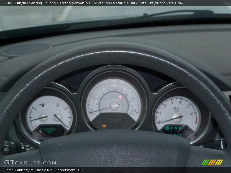 Silver Steel Metallic / Dark Slate Gray/Light Slate Gray 2008 Chrysler Sebring Touring Hardtop Convertible