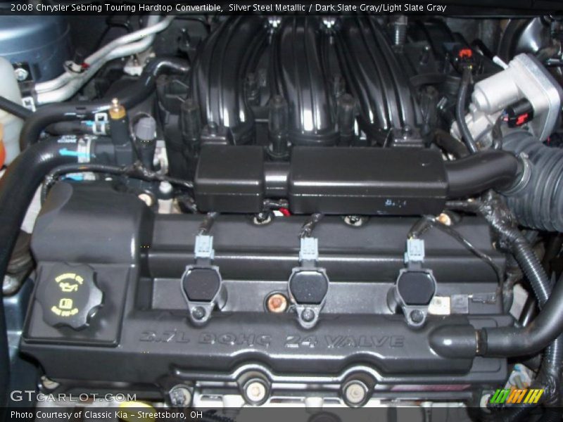 Silver Steel Metallic / Dark Slate Gray/Light Slate Gray 2008 Chrysler Sebring Touring Hardtop Convertible