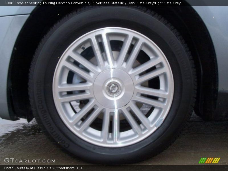 Silver Steel Metallic / Dark Slate Gray/Light Slate Gray 2008 Chrysler Sebring Touring Hardtop Convertible