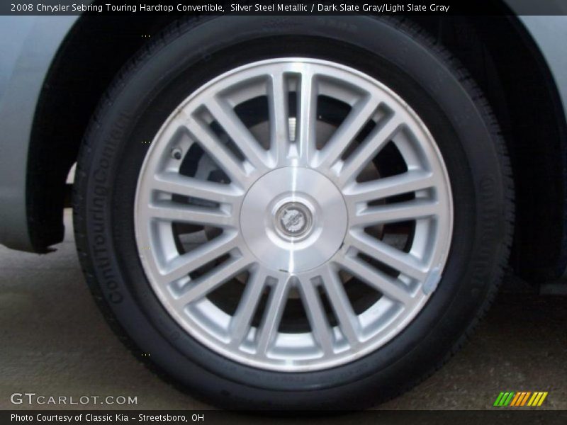 Silver Steel Metallic / Dark Slate Gray/Light Slate Gray 2008 Chrysler Sebring Touring Hardtop Convertible
