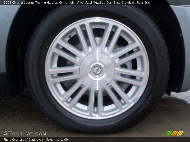 Silver Steel Metallic / Dark Slate Gray/Light Slate Gray 2008 Chrysler Sebring Touring Hardtop Convertible