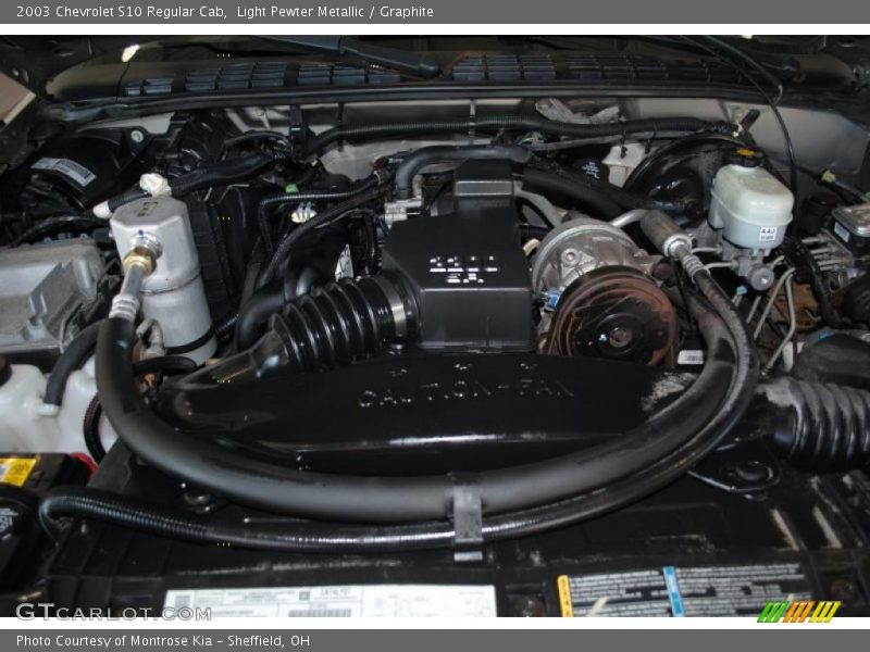 Light Pewter Metallic / Graphite 2003 Chevrolet S10 Regular Cab