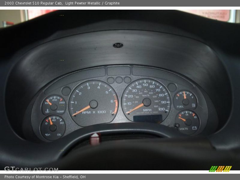 Light Pewter Metallic / Graphite 2003 Chevrolet S10 Regular Cab