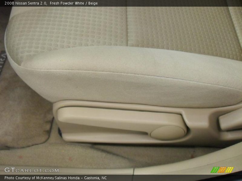 Fresh Powder White / Beige 2008 Nissan Sentra 2.0
