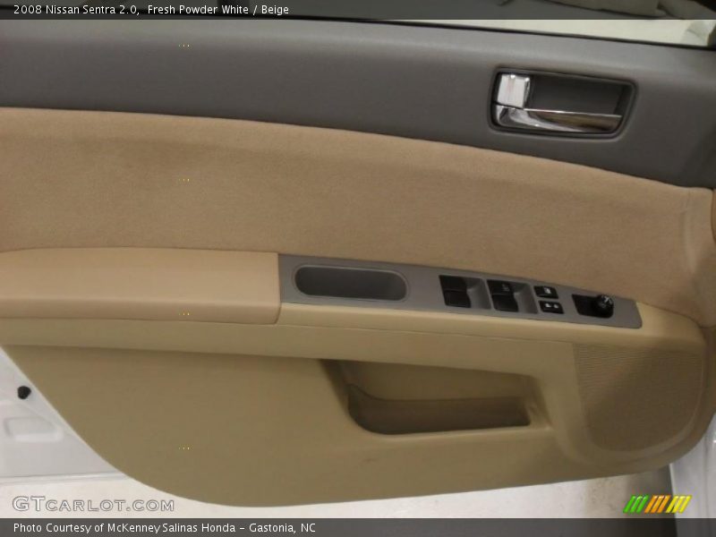 Fresh Powder White / Beige 2008 Nissan Sentra 2.0