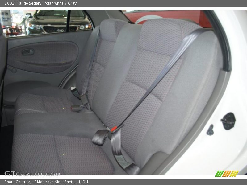 Polar White / Gray 2002 Kia Rio Sedan